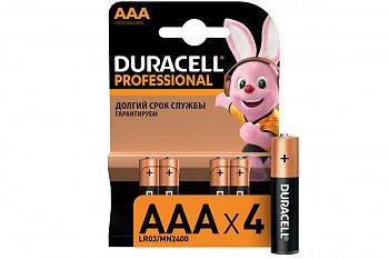 Батарейка AAA LR03 (4Х4)BL BASIC отрывной Duracell